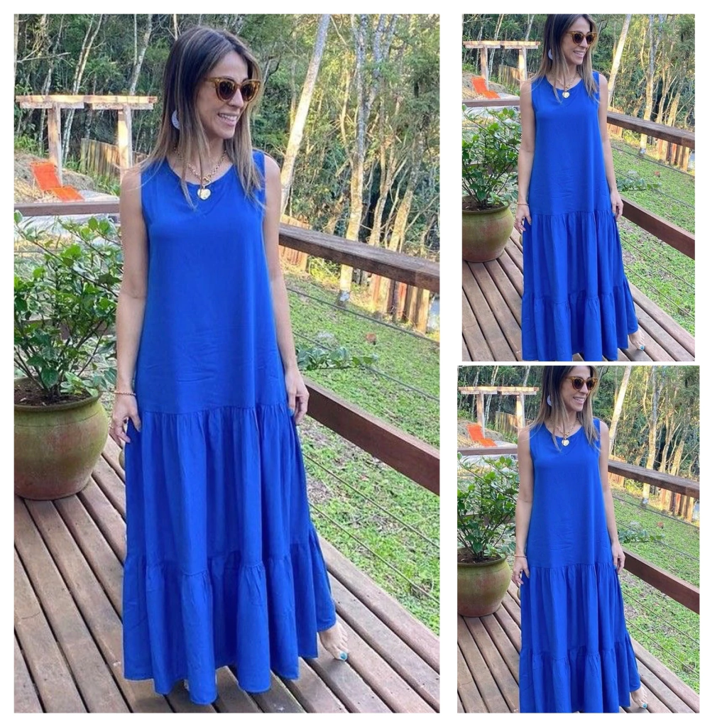 VESTIDO REGATA LONGO