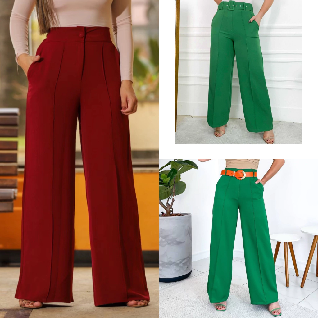 CALÇA WID LEG ALFAIATARIA