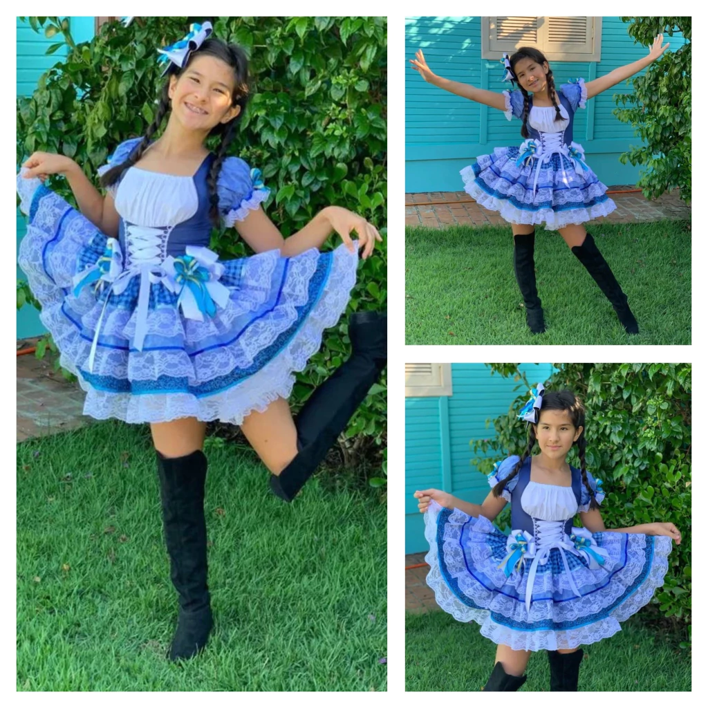 VESTIDO CAIPIRA INFANTIL