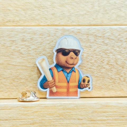Pin Capibara Ingeniero civil - comprar en línea
