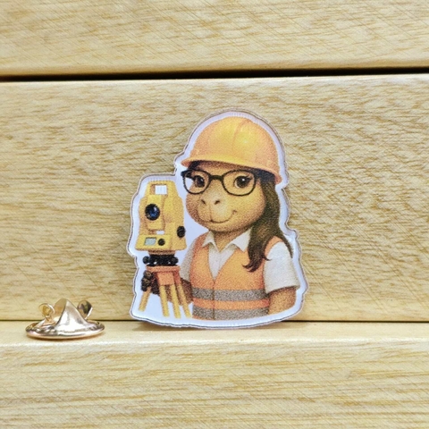 Pin Capibara Topógrafa - comprar en línea