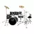 BATERIA X-PRO BT 220 STG3T 6 PEÇAS C IBANEZ PRETA