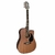 VIOLÃO GIANNINI FOLK GF-1D CEQ WS WALNUT SATIN ELETROACUSTICO