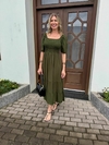 VESTIDO JAQUELINE - VERDE MILITAR - comprar online