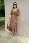 VESTIDO JAQUELINE - MARROM - comprar online