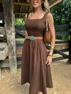 VESTIDO RUBIA - MARROM - comprar online