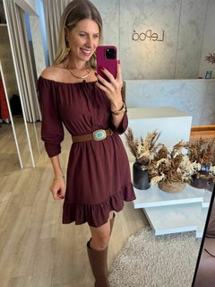 VESTIDO MARGO - MARROM - comprar online