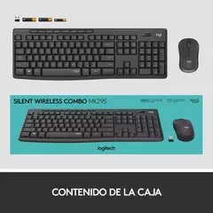 Kit de Teclado y Mouse Logitech Mk295 Silent