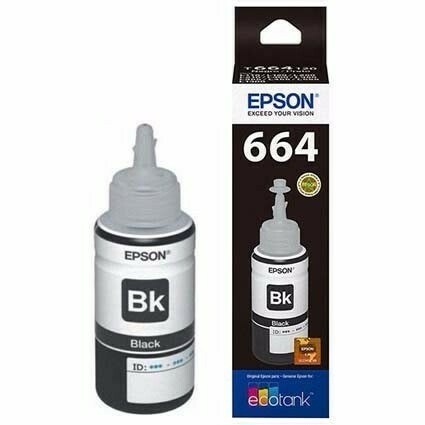 Botella de Tinta Epson T664120-Al Neg Botella
