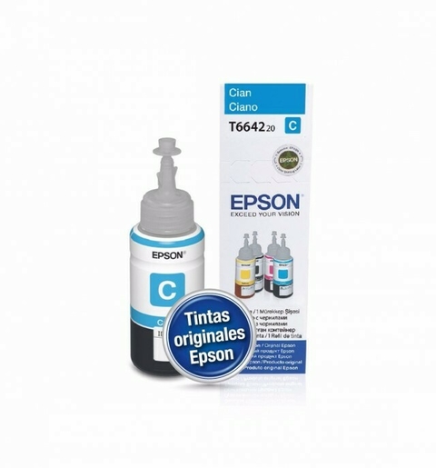 Botella de Tinta Epson T664220-Al Cyan