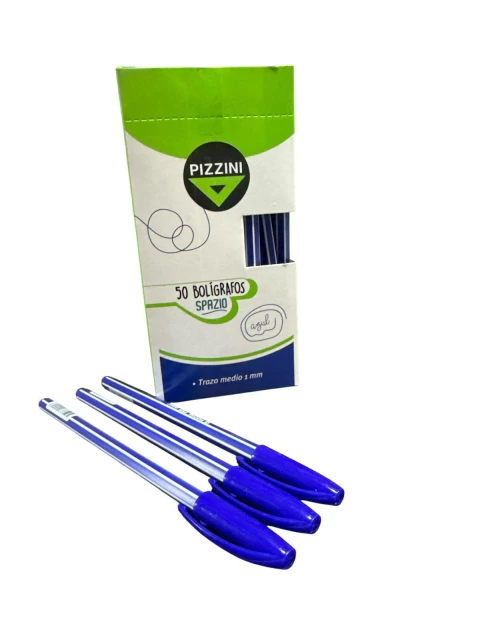 Bolígrafo Pizzini Rayado 1 MM (caja x 50 unidades)