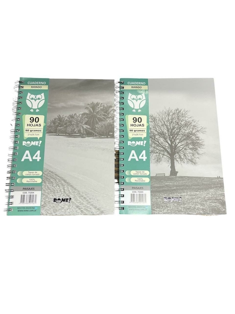 Cuaderno Rome Paisajes A4 T/D X 90 hjs =