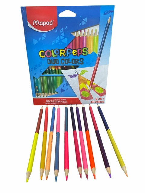 Lapices Maped Bicolor x 24