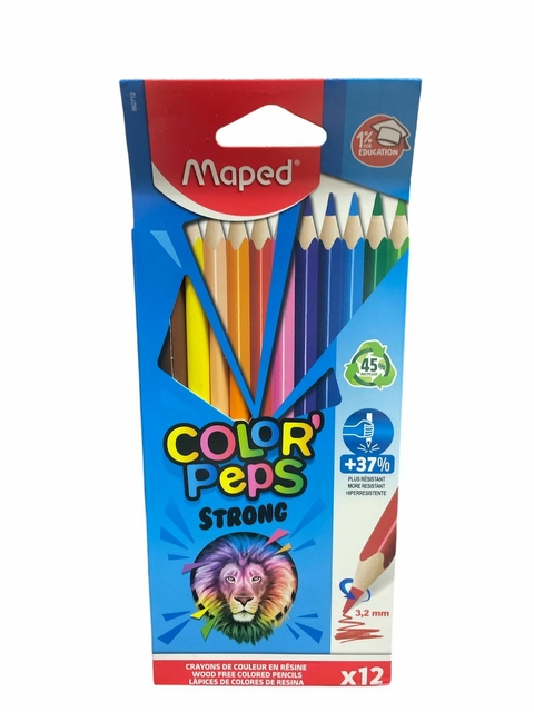 Lapices Maped (Strong) x 12 colores