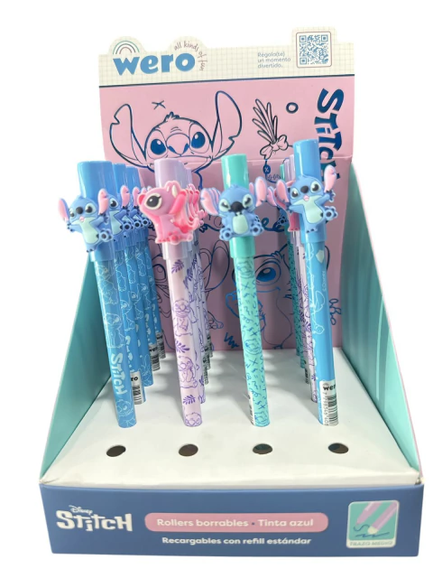 Boligrafo Roller Borrable personajes Wero STICH