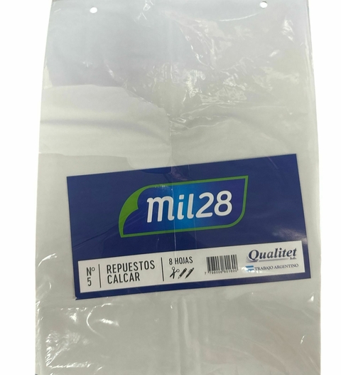 Repuesto Papel de Calcar N.5 (Mil28) x 8 hjs