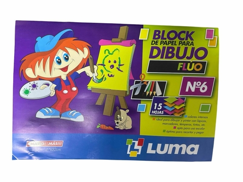 Block de Dibujo (Luma) Fluo N.6