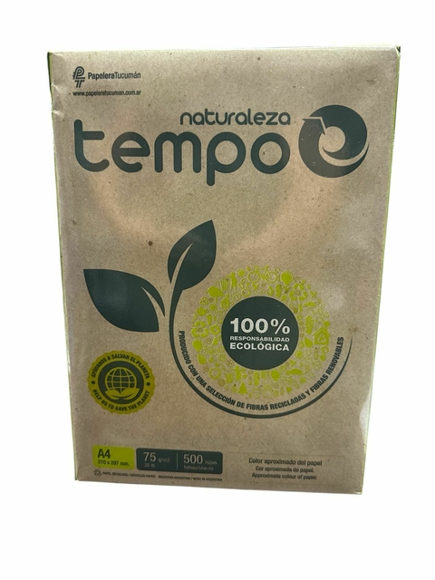 Resma Tempo Naturaleza A4 75 grs . - comprar online