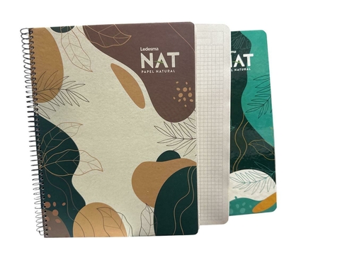 Cuaderno Ledesma Nat 21/27 x 80 hjs. Cuadriculado T/Semirigida - comprar online