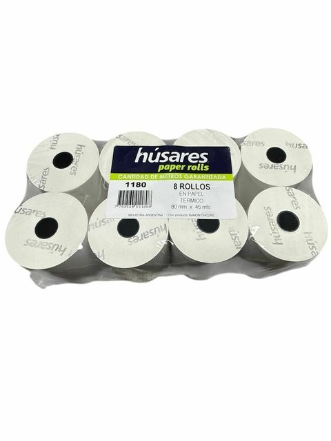 ROLLO P/MAQUINA TERMICO 80 MM.X 45 MTS.(PACK X 8 UNID) - comprar online