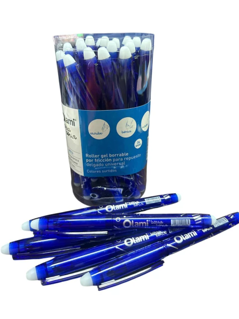 Boligrafo Roller Borrable OLAMI (repuesto corto) tubo x 24 unidades - comprar online