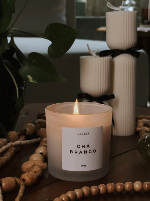 Vela Aromática Chá Branco 180g - comprar online
