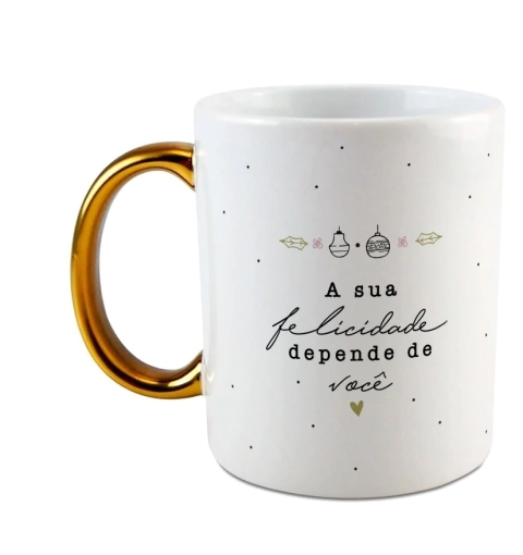 Caneca Natal Felicidade Atacado Revenda