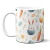 Caneca Chocolate Coelho Ovos Cenouras Branco