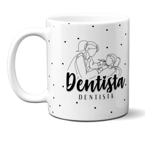 Caneca Profissão Minimalista Dentista Atacado Revenda