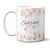Caneca Aniversário Nome Laranja Flores Atacado Revenda