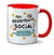 Imagem do Caneca Profissão Colorida Assistente Social Masculino Atacado Revenda