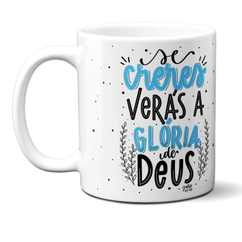 Caneca Positividade Glória de Deus Atacado Revenda