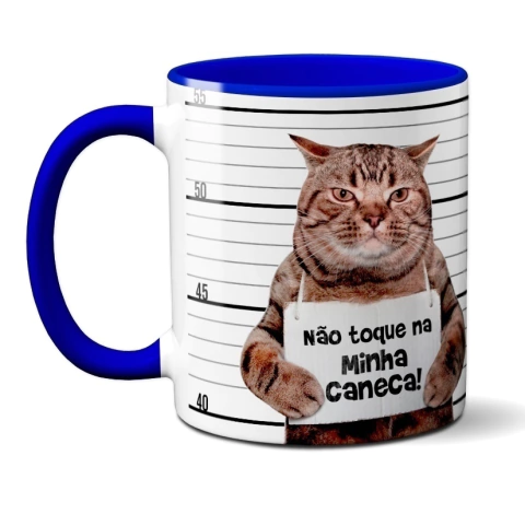 Caneca Divertida Não Toque Gato Atacado Revenda - comprar online