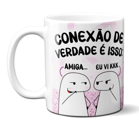 Caneca Amizade Conexão de Verdade Atacado Revenda