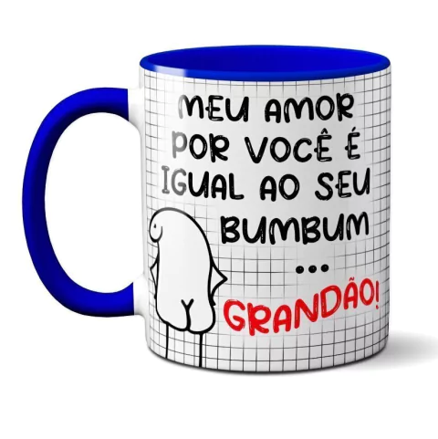 Caneca Flork Amor Igual Bumbum Grandão Atacado Revenda