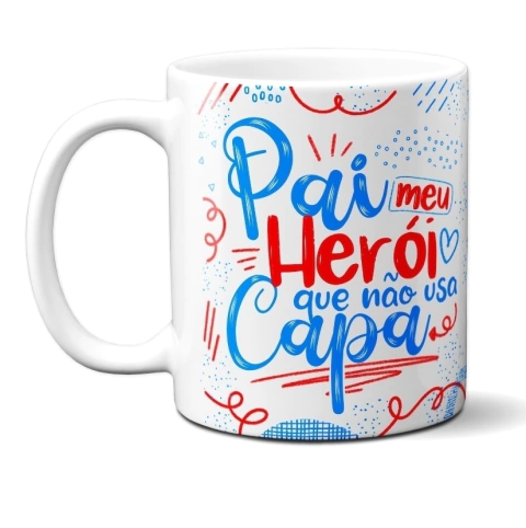 Caneca Pai Herói Sem Capa Atacado Revenda