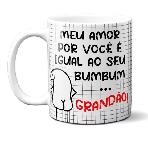 Caneca Flork Amor Igual Bumbum Grandão Atacado Revenda