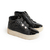 Zapatilla Florencia Bot 1 Cuero Vacuno Negro/Charol Negro