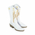 Bota Tejana Zoe Alt Bord 1 Cuero Vacuno Blanco
