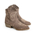 Bota Tejana Zoe Tex 4 Cuero Vacuno Gamuzon Terra Patinado