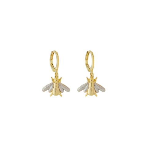 Brinco Lara Banhado a Ouro 18k + Rodio