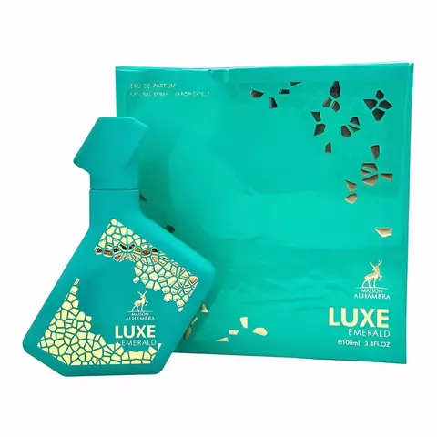 PERFUME ÁRABE Luxe Emerald Maison Alhambra Compartilhável 100ml edp ( ref. olfativa Greenwich Village Bond No 9 )