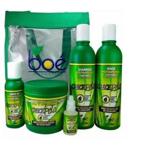 Kit Crece Pelo: 5 itens + Bolsa