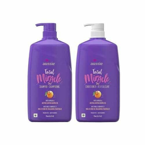 Kit Aussie Total Miracle 7 Em 1 Shampoo+condicionador 778ml cada