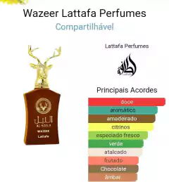 PERFUME ÁRABE AL NOBLE WAZEER - LATTAFA - PERFUME MASCULINO- EDP 100ML - comprar online