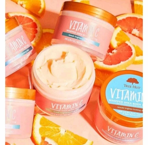 TREE HUT VITAMIN C WHIPPED SHEA BODY BUTTER - MANTEIGA CORPORAL COM VITAMINA C