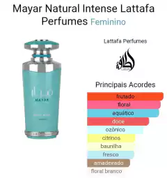 PERFUME ÁRABE LATTAFA MAYAR NATURAL INTENSE 100ML FEMININO ( REF. OLFATIVA Acqua di Gioia Giorgio Armani ) - comprar online