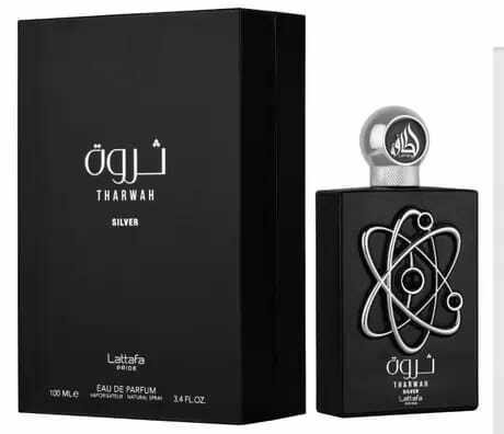 Perrfume árabe Tharwah Silver edp Lattafa Masculino 100ml ( REF. OLFATIVA Ralph's Club Parfum )