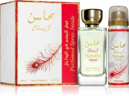 Perfume árabe Mahasin Crystal Lattafa 100ml Feminino