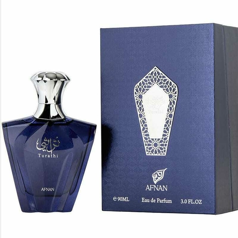 Perfume árabe Turathi Blue Afnan Masculino 90ml ( REF. OLFATIVA Tygar Bvlgari )